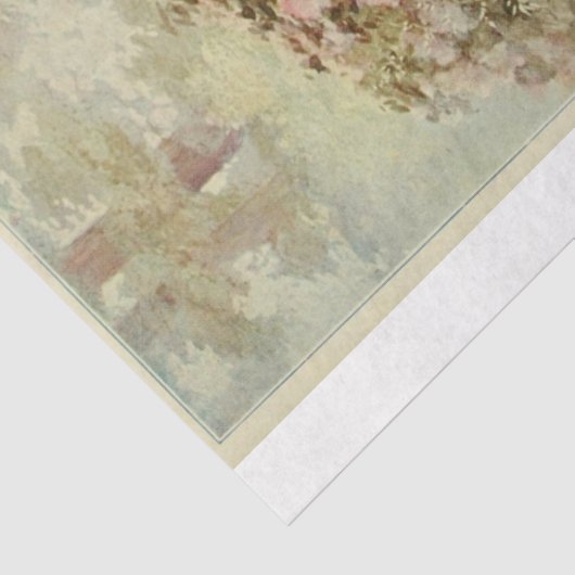 Floral Ephemera Decoupage Pink Hydrangeas Seidenpapier (Detail)