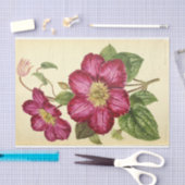 Floral Ephemera Decoupage Pink Seidenpapier (Handwerk)