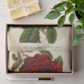 Floral Ephemera Decoupage Rote Rose Seidenpapier (Geschenk)