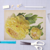 Floral Ephemere Decoupage Gelbe Rosen Seidenpapier (Handwerk)