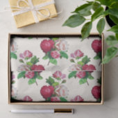 Floral Ephemere Decoupage Rosa Creme Muster Seidenpapier (Geschenk)