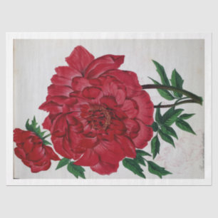 Floral Ephemere Decoupage Rosa Rosa Blume Seidenpapier