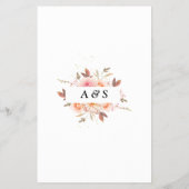 Floral Er sagte, sie sagte, Dusche Spielkarte Flyer (Hinten)