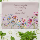 Floral Ermutigendes Küchentuch (Gefaltet)