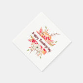 Floral Erntedank Napkins Serviette (Ecke)