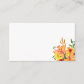 Floral erraten wie viele Küsse Bridgame Begleitkarte (Rückseite)