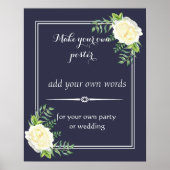 Floral Erstellen Sie Ihr eigenes Plakat (Vorne)