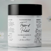 Floral Essenzielles Öl Flaschenetikett