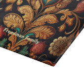 Floral Ethnisch-asiatisch Shabbat Shalom Challah Schneidebrett (Ecke)