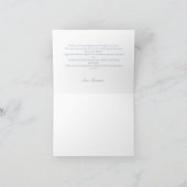 Floral Etwas Blau bevor ich Brautparty mache Dankeskarte (Innenseite)