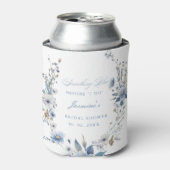 Floral Etwas Blau bevor ich Brautparty mache Dosenkühler (Kanne Vorderseite)