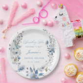 Floral Etwas Blau bevor ich Brautparty mache Pappteller (Party)