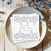 Floral etwas Blau, bevor ich Brautparty mache Serviette