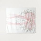  Floral Eucalyptus Bow First Holy Communion Wandteppich (Vorderseite (Horizontal))