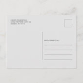 Floral Eucalyptus Sunflower Script-Brautparty Einladungspostkarte (Rückseite)