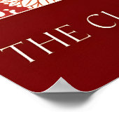 Floral Exhibition Art Print Crimson & Sage Poster (Ecke)