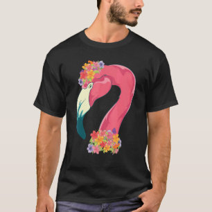 Floral Exotic Bird Tropical Animal Blume Pink Fl T-Shirt