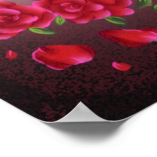 Floral Face  Poster (Ecke)