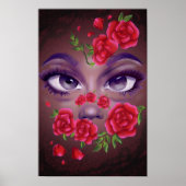 Floral Face  Poster (Vorne)
