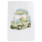 Floral Fairway Golf Gift Bag Mittlere Geschenktüte (Rückseite)