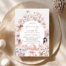 Floral Fairy Baby Shower Invitation Einladung