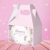 Floral Fairy First Birthday Favor Box Geschenkschachtel