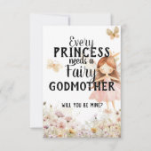 Floral Fairy Godmutter Vorschlag Foto Dankeskarte (Vorderseite)