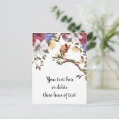 Floral Fairy Postcard Postkarte (Stehend Vorderseite)