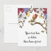 Floral Fairy Postcard Postkarte (Vorne/Hinten)