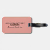 Floral Faith Can Move Mountains Gepäckanhänger (Rückseite horizontal)