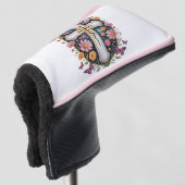 Floral Faith Cross Golf Headcover (3/4 Vorderseite)