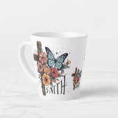 Floral Faith Cross Milchtasse (Linke Ecke)