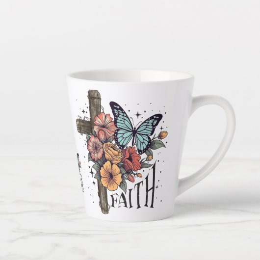 Floral Faith Cross Milchtasse (Rechts)