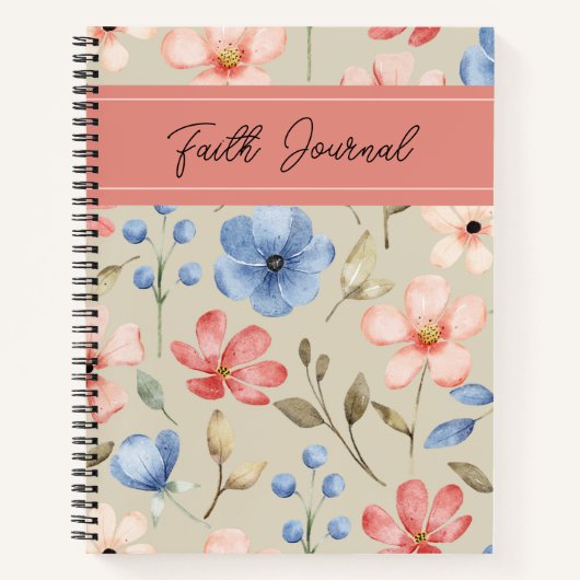Floral Faith Journal Notizblock (Vorderseite)