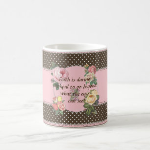 Floral Faith Polka Dot Tasse