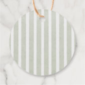 Floral Fall Boho Babydusche Danke Geschenkanhänger (Rückseite)