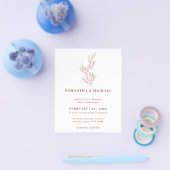 Floral Fall Boho Terracotta Indie Botanisches Budg Flyer (Einzeln)