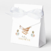 Floral Fall Cradle Baby Duschbox Geschenkschachtel (Vorderseite)