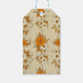 Floral Fall Geschenkmarke Geschenkanhänger (Rückseite)