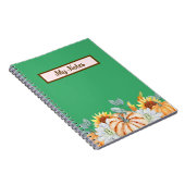 Floral Fall Inspirier School Notizblock (Rechte Seite)