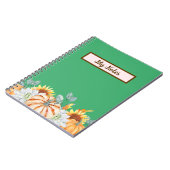 Floral Fall Inspirier School Notizblock (Linke Seite)