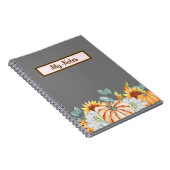 Floral Fall Inspirier School Notizblock (Rechte Seite)