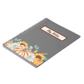 Floral Fall Inspirier School Notizblock (Linke Seite)