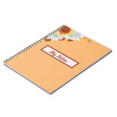 Floral Fall Inspirier School Notizblock (Linke Seite)