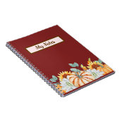 Floral Fall Inspirier School Notizblock (Rechte Seite)