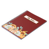 Floral Fall Inspirier School Notizblock (Linke Seite)