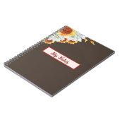 Floral Fall Inspirier School Notizblock (Linke Seite)