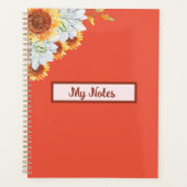 Floral Fall Inspirier School Planer (Vorderseite)