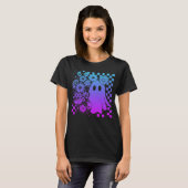 Floral-Fall-Neon-Ghost-Halloween T-Shirt (Vorne ganz)