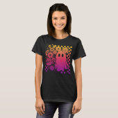 Floral-Fall-Neon-Ghost-Halloween T-Shirt (Vorne ganz)
